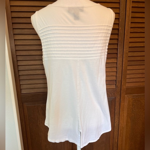 🩷3/$15 Style & Co. White Sleeveless Top size M - Picture 4 of 6